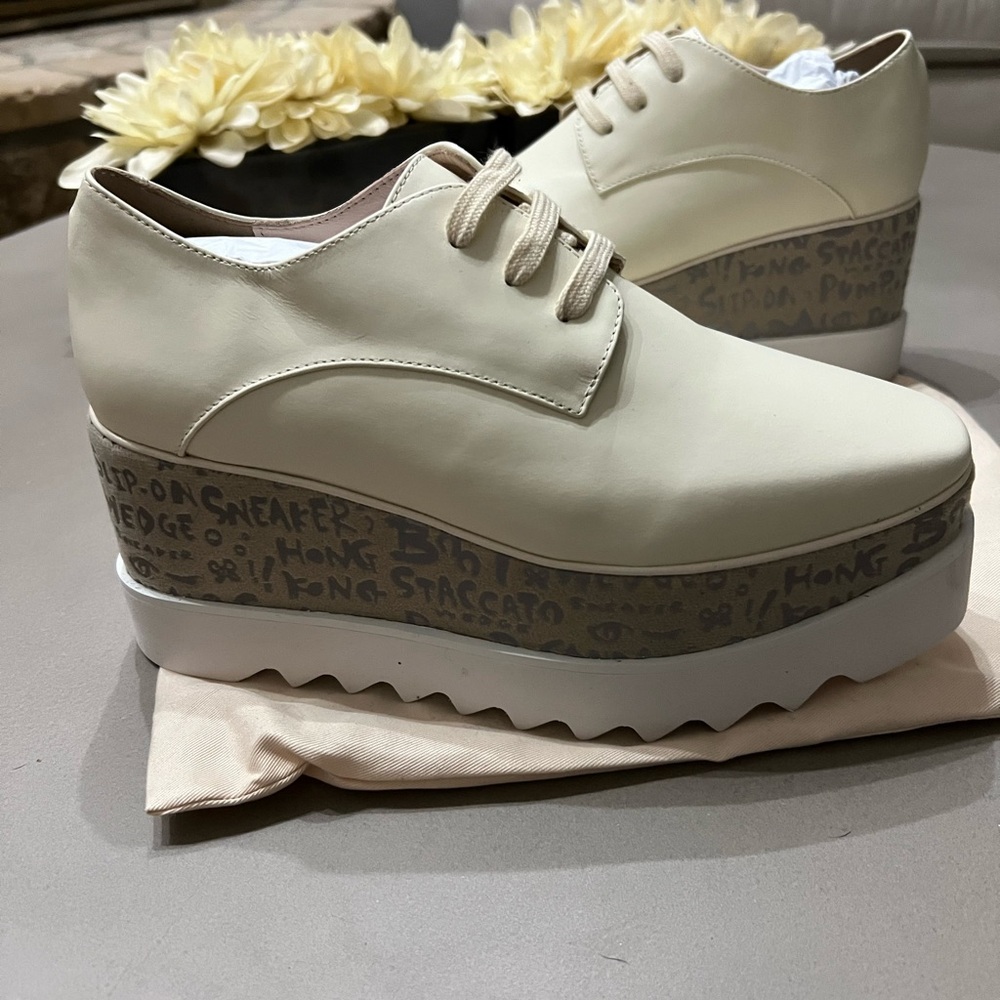 Stella McCartney Beige Platform Shoes